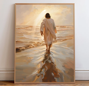 Jesus Christ Walking on Water Canvas Print- Personalized Gifts For Jesus Lovers 07acxd060525