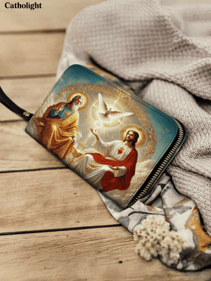 Catholight Trinity Divine The Holy Grace - Leather Wallet Purse