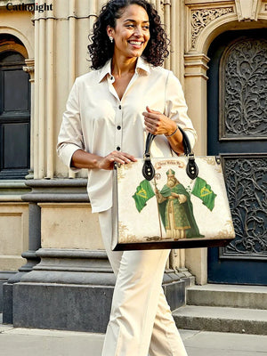 Catholight Saint Patrick's Devotion Leather Bag