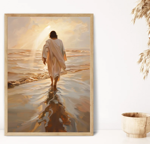 Jesus Christ Walking on Water Canvas Print- Personalized Gifts For Jesus Lovers 07acxd060525