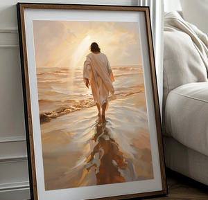 Jesus Christ Walking on Water Canvas Print- Personalized Gifts For Jesus Lovers 07acxd060525