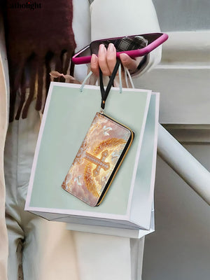 Catholight Dove of Peace Leather Wallet Purse