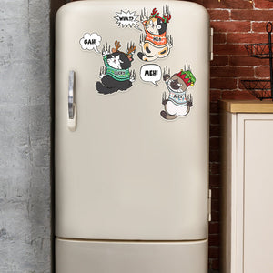 Scratching Cat, Gift For Cat Lover, Personalized Decal, Cat Scratching Plastic Decal, Christmas Gift EEA - Home Decor - GoDuckee