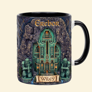 Mystical Realm Map Coffee Mug - Personalized Gift For Fantasy Lovers 01HUTN220826
