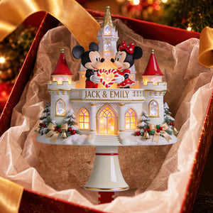 Sweetheart Couple Christmas Tree Topper - Personalized Gift For Couples 08HADT150826
