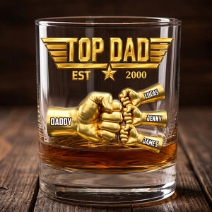 Fist Bump Pilot Glass Mug - Personalized Gifts For Dad 04OHTN210526-Homacus