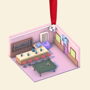 Personalized Gifts For Movie Lover Christmas Ornament Isometric Room 01todt201124 - Ornament - GoDuckee