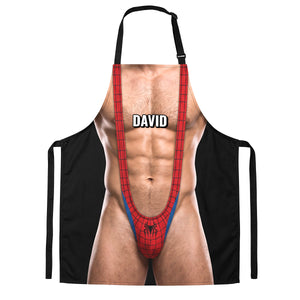 Funny Men Aprons - Personalized Gifts For Husband, Boyfriends Aprons 01NATN190826