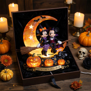 Couple Halloween Acrylic Light Box Personalized Gifts For Couple 06PGDT010826