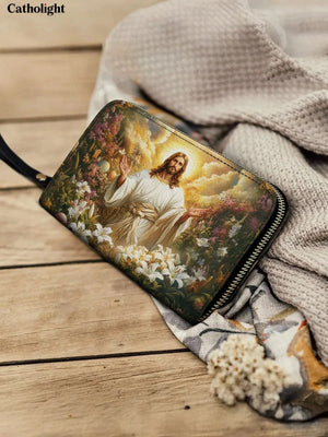 Catholight Resurrection Bloom Leather Wallet Purse