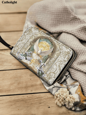 Catholight Sanctuary of the Holy Spirit - Leather Wallet Purse