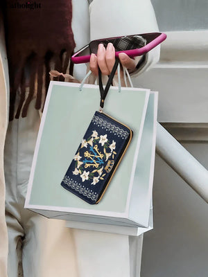 Catholight Crown Of Grace Leather Wallet Purse