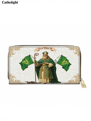 Catholight Saint Patrick's Devotion Leather Wallet Purse