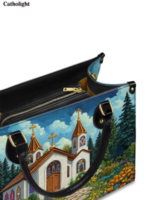 Catholight Path to Faith Leather Bag