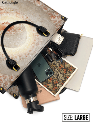 Catholight Rose Halo Devotion Leather Bag