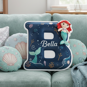 Ocean Alphabet Custom Shaped Pillow - Personalized Gifts For Kid 03kita191225