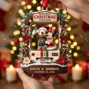 Our First Christmas Together Ornament - Personalized Gifts For Couple 07todt010826