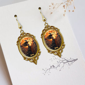 Mystic Witch Moon Earrings - Personalized Gifts For Witch Lovers 01PGTN110725