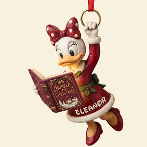 Whimsical Bookish Christmas Acrylic Ornament - Personalized Christmas Gifts For Reading Lovers 02padt091026