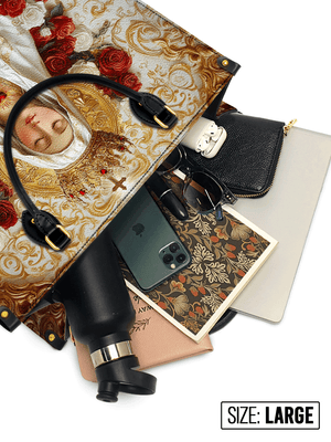 Catholight Lady of Fatima Elegance Leather Bag