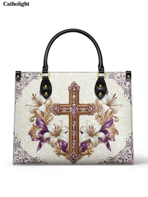Catholight Faith & Florals Leather Bag
