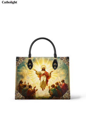 Catholight Ascension of Christ Leather Handbag - Divine Glory in Art