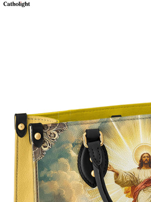 Catholight Ascension of Christ Leather Handbag - Divine Glory in Art