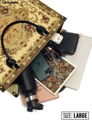 Catholight Psalm of Peace Leather Bag