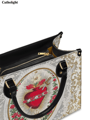 Catholight Immaculate Heart of Mary Elegance Leather Bag