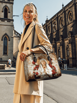 Catholight Lady of Fatima Elegance Leather Bag