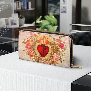 Sacred Heart of Grace Leather Wallet Purse 07acxn030425