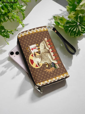 Catholight Agnus Dei Leather Wallet Purse