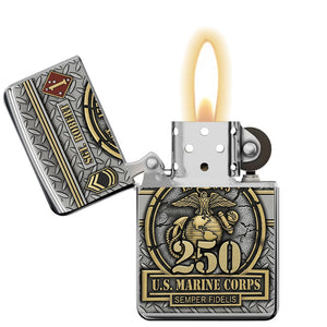 Military 250th Anniversary Flame Lighter, Personalized Gifts For Veteran 02qhtn300725