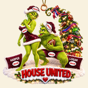 Sport Lover Christmas Couple Ornament - Personalized Gifts For Couple Ornament 03HUDT051026