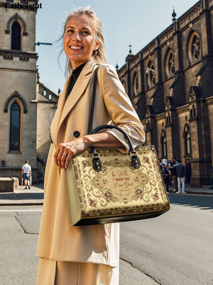 Catholight Psalm of Peace Leather Bag
