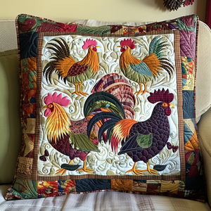Adorable Chickens Quilted Pillow Case NCU0TL520