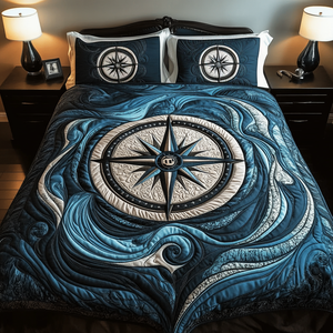 Adventure Awaits 3-Piece Quilted Bedding Set NCU0VH1762