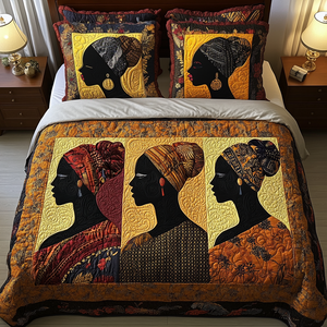 Afro Chic 3-Piece Quilted Bedding Set NCU0VH2037