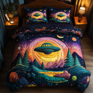Alien Sky Craft Quilted Bedding Set NCU0DV2679