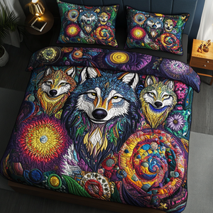 Alpha Trails 3-Piece Quilted Bedding Set NCU0DK4155