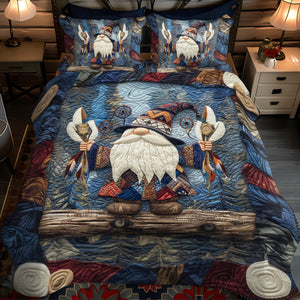 Ancient Echo 3-Piece Quilted Bedding Set NCU0PT2760