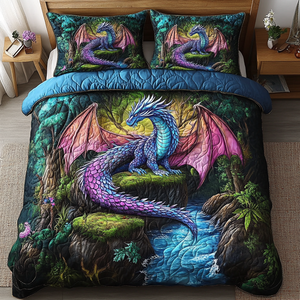 Ancient Guardian 3-Piece Quilted Bedding Set NCU0DK4851