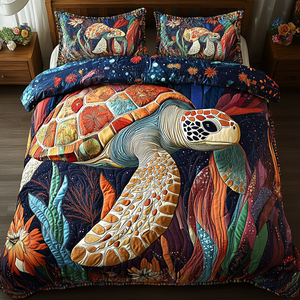 Ancient Voyager 3-Piece Quilted Bedding Set NCU0DK5017