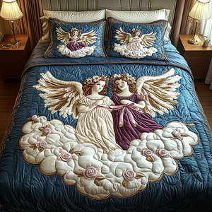 Angel Grace 3-Piece Quilted Bedding Set NCU0VH1513