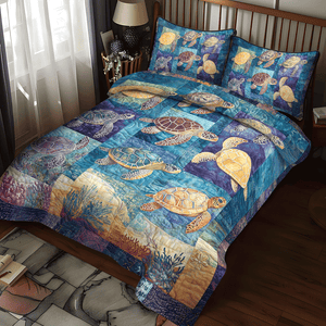 Aqua Adventure 3-Piece Quilted Bedding Set NCU0TL1132