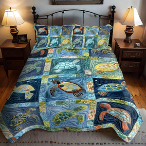 Aqua Adventure 3-Piece Quilted Bedding Set NCU0TL760