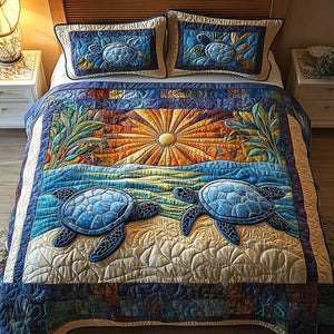 Aquatic Odyssey 3-Piece Quilted Bedding Set NCU0PT3536