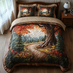 Arcane Woods Quilted Bedding Set NCU0DV3954