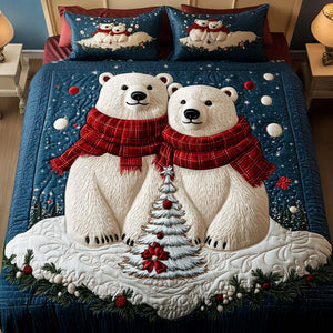 Arctic Duo 3-Piece Quilted Bedding Set NCU0NT2377