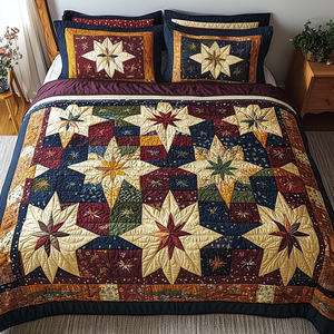 Autumn Burst 3-Piece Quilted Bedding Set NCU0VH2890